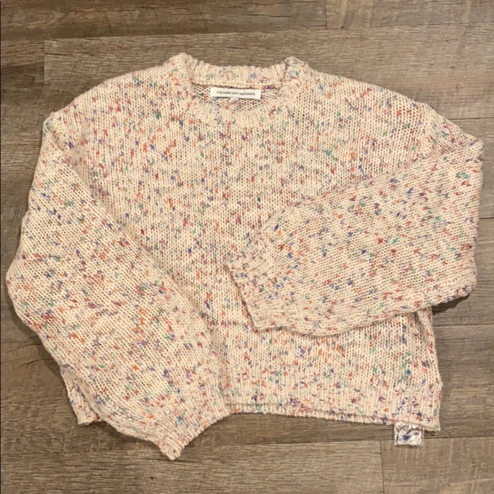 Cropped cozy sweater